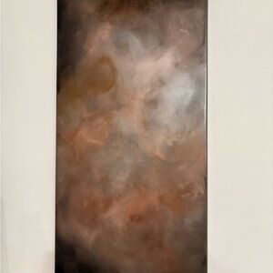 Elegant Brown and Gray Abstract Canvas Art